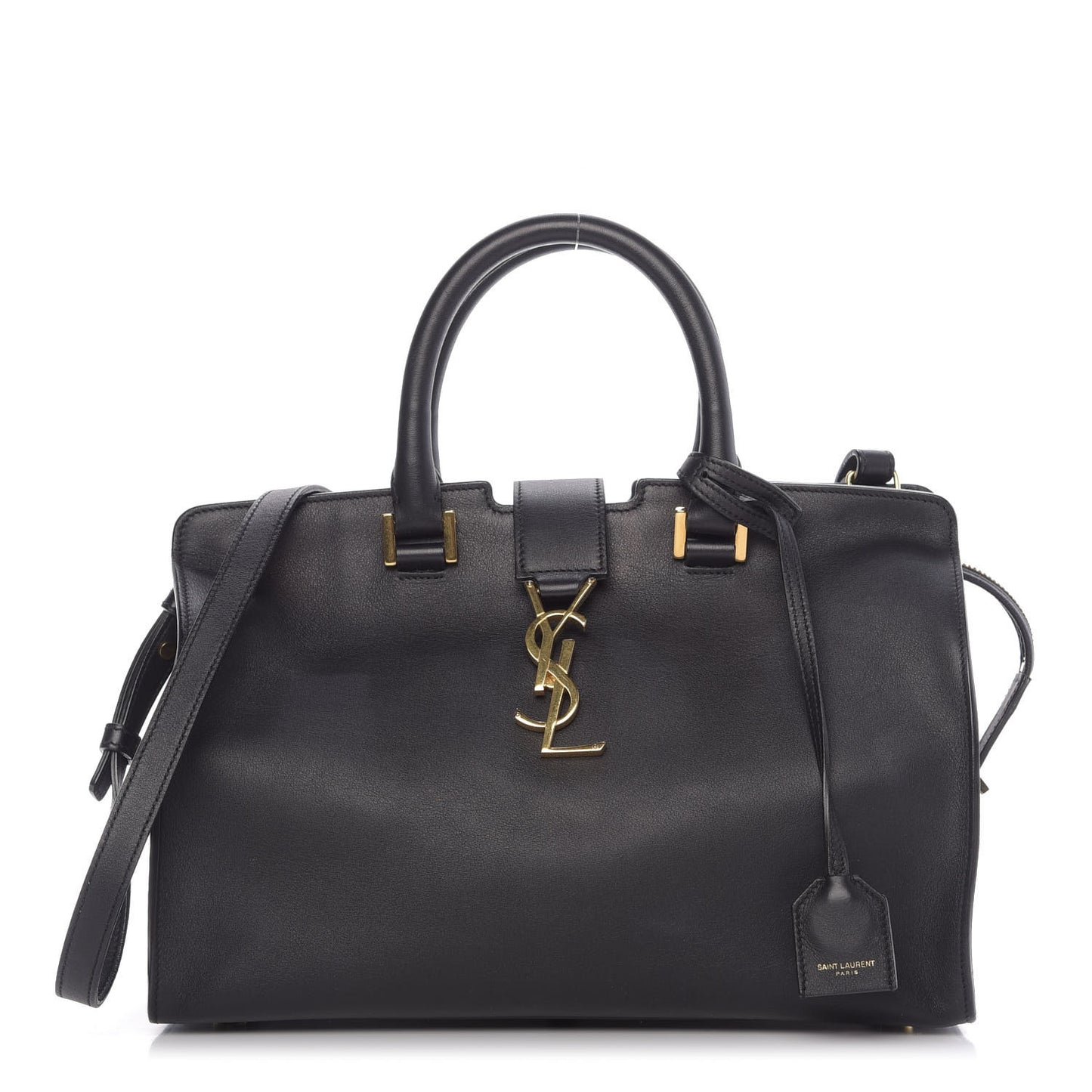 Smooth Calfskin Small Monogram Cabas Black