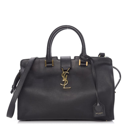 Saint Laurent Smooth Calfskin Small Monogram Cabas Black 1 of 10
