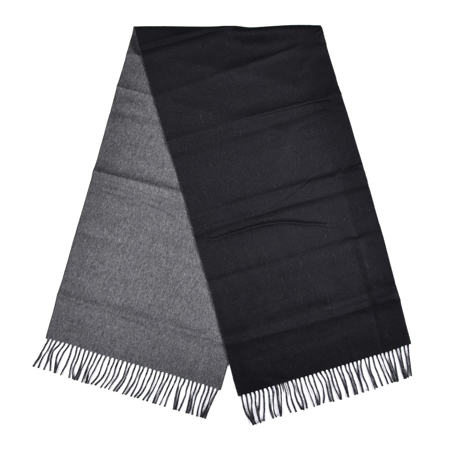 Hermes Cashmere Recto Verso Muffler Black Flanelle 3 of 5