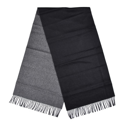Hermes Cashmere Recto Verso Muffler Black Flanelle 3 of 5