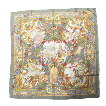 Gucci Silk Animal Square Scarf Multicolor 1 of 3