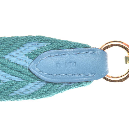 Hermes Toile Swift 25mm Sangle ZigZag Shoulder Strap Bleu Du Nord Vert Veronese 4 of 6