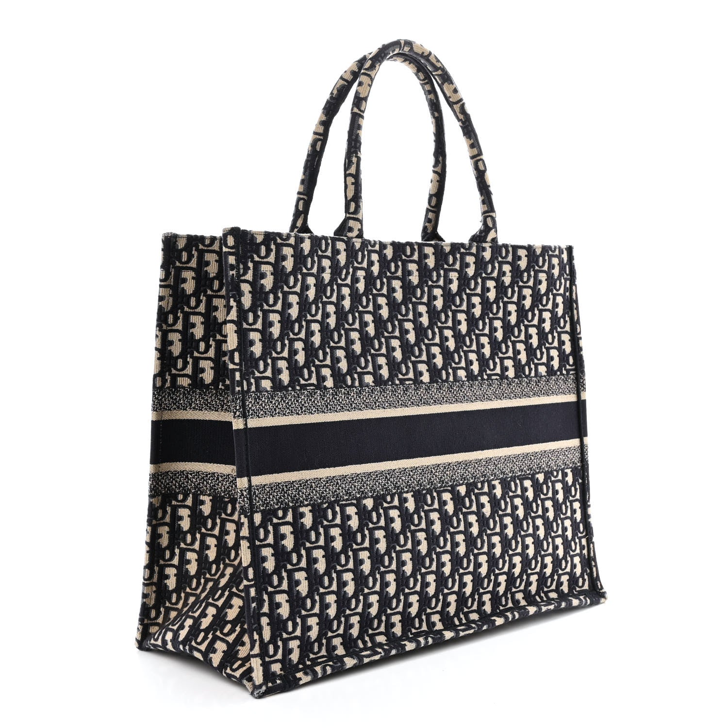 Christian Dior Oblique Large Book Tote Blue Multicolor 3 of 11