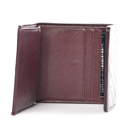 Chanel Calfskin Diamond Stitched Compact Wallet Black 6 of 13