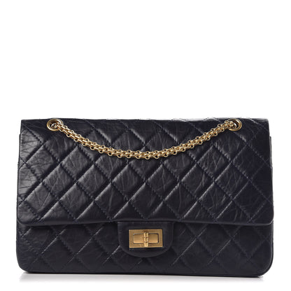 Chanel Aged Calfskin Quilted 2.55 Reissue 227 Flap Dark Blue 1 of 11