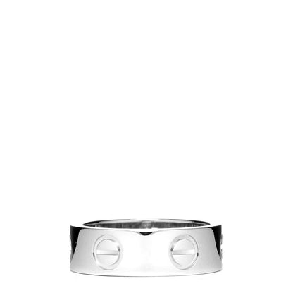 Cartier 18K White Gold 5.5mm LOVE Ring 47 4 1 of 6