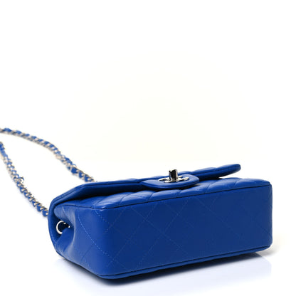 Chanel Lambskin Quilted Mini Rectangular Flap Royal Blue 3 of 4