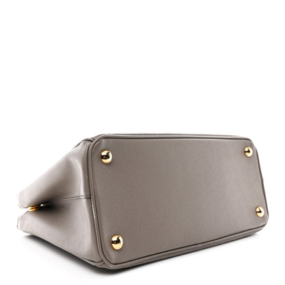 Prada Saffiano Small Galleria Double Zip Tote Argilla 4 of 12
