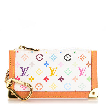 Louis Vuitton Monogram Multicolor Key Pouch White 1 of 7