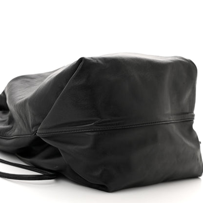 Saint Laurent Lambskin Teddy Drawstring Bag Black 8 of 9