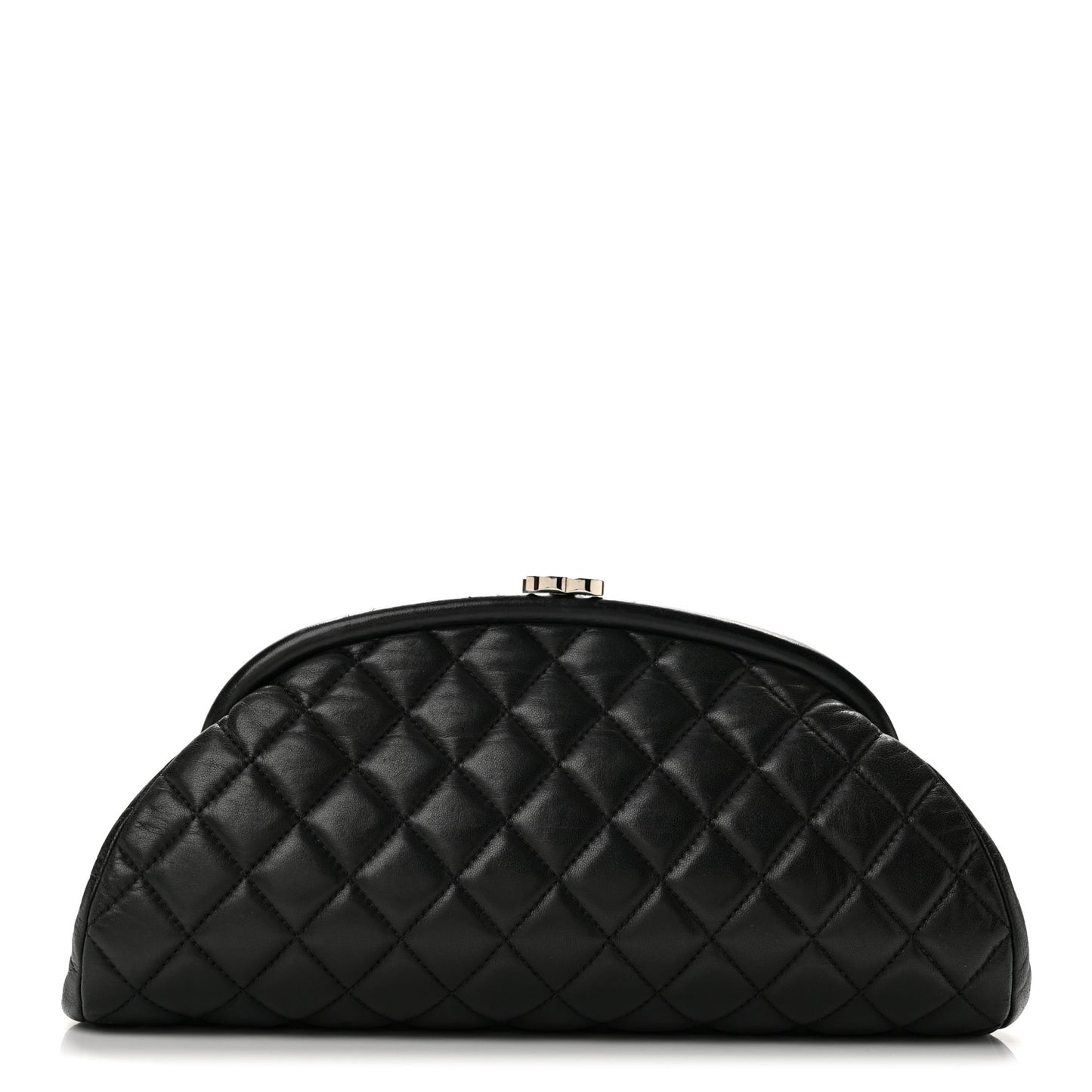 Lambskin Quilted Timeless Clutch Black