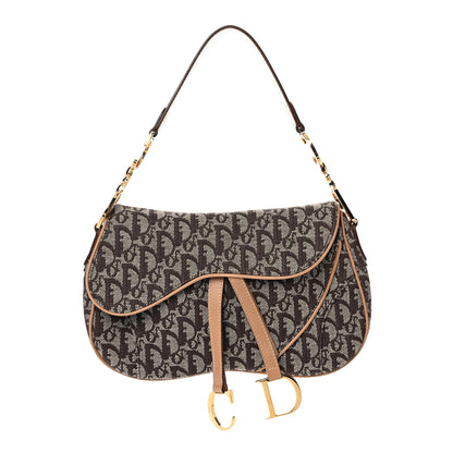 Christian Dior Monogram Double Saddle Bag Brown 1 of 14