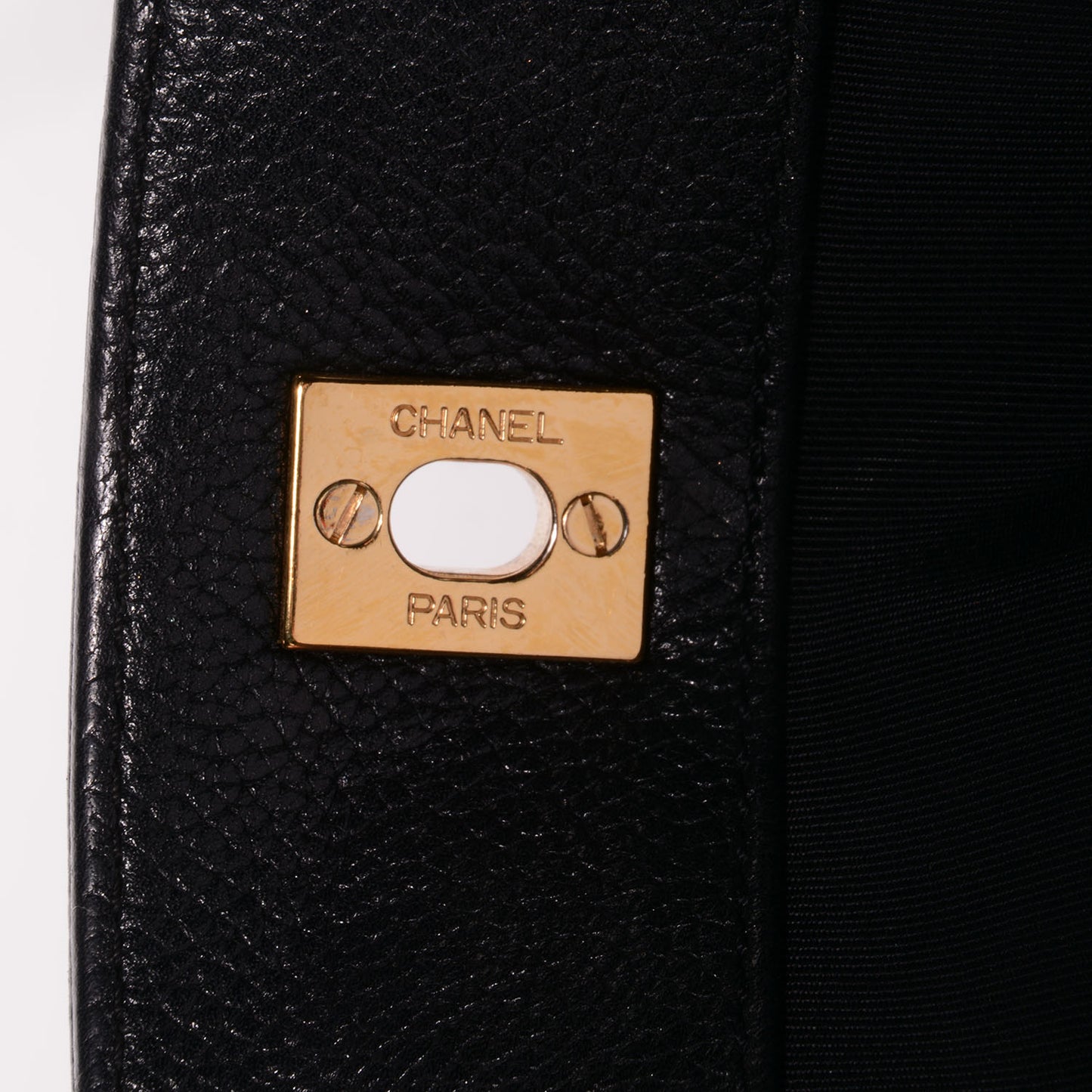 Calfskin Cerf Shopper Tote Black