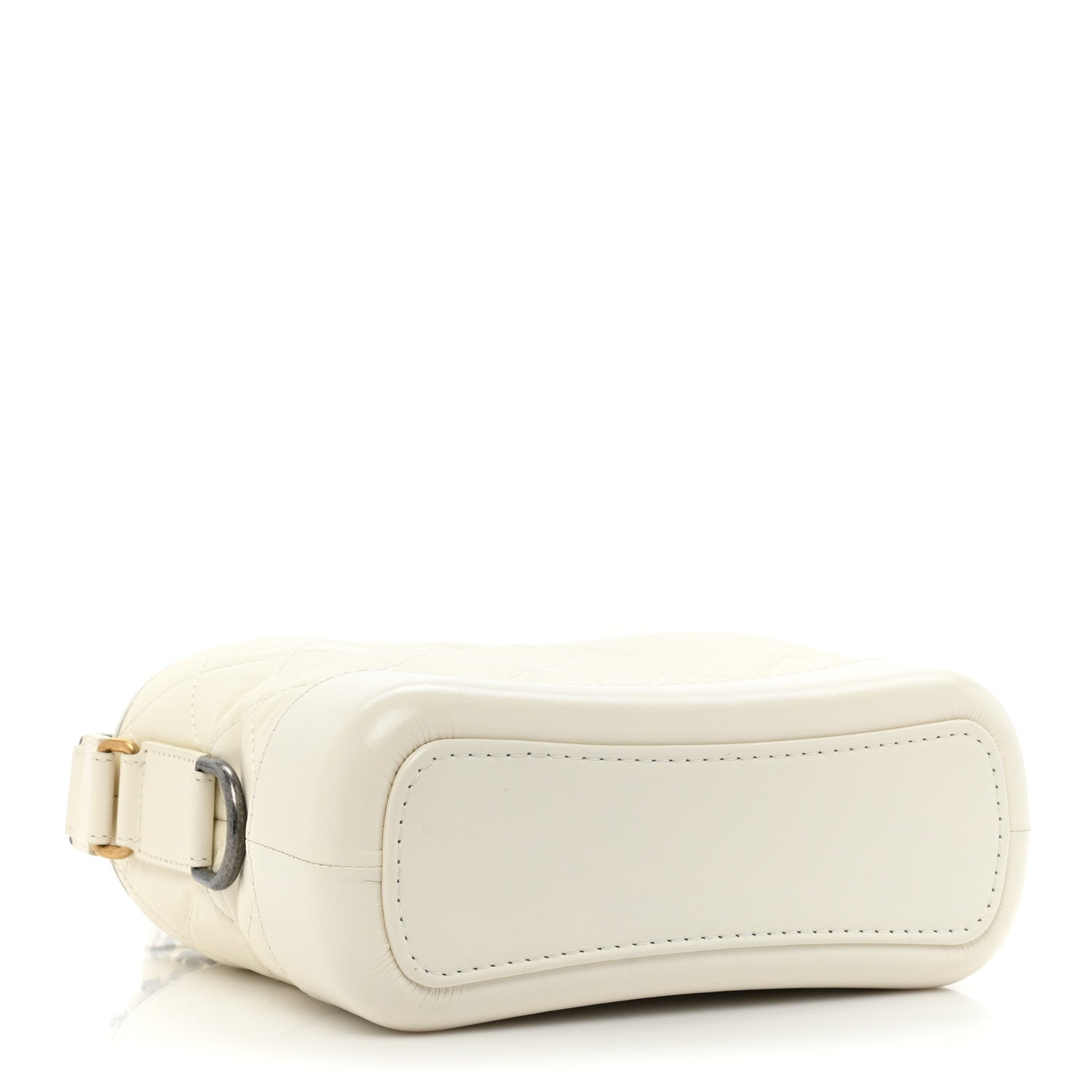Chanel Aged Calfskin Quilted Small Gabrielle Hobo White 4 of 10