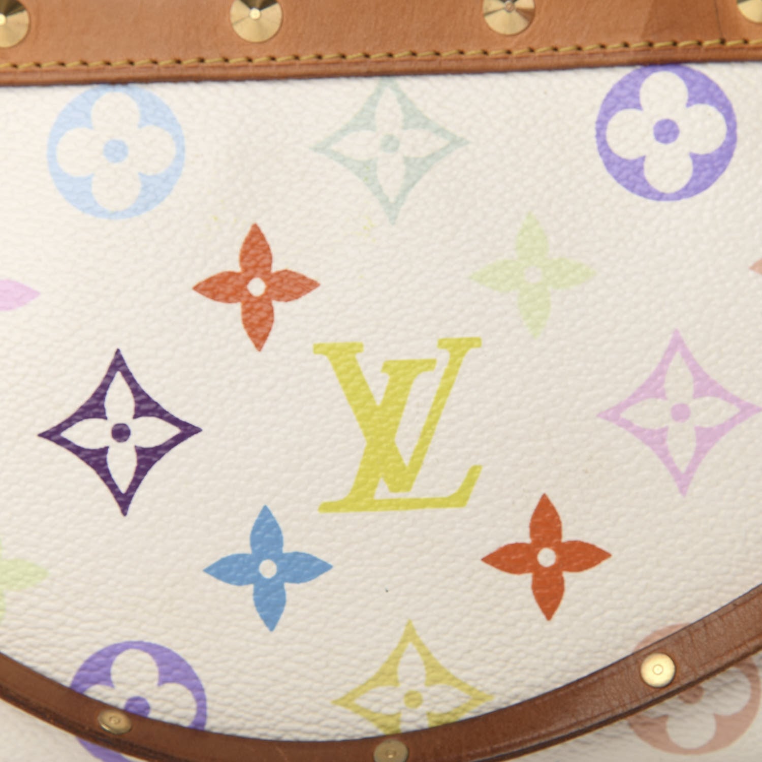 Louis Vuitton Monogram Multicolor Pochette Accessories White 7 of 9