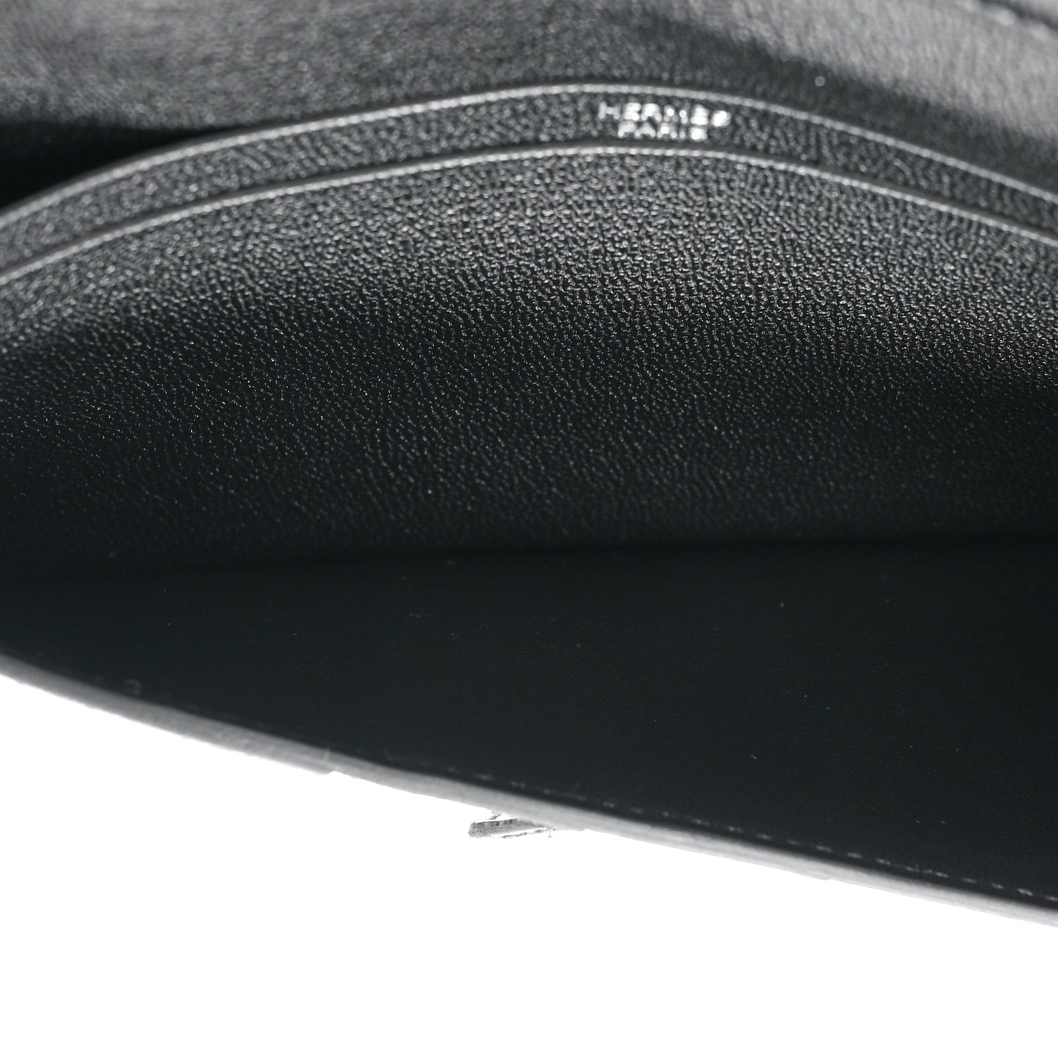 Hermes Matte Alligator Bearn Gusset Wallet Black 8 of 10