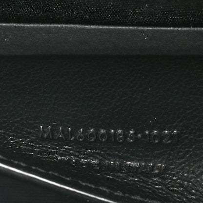 Saint Laurent Grain De Poudre Textured Mixed Matelasse Triquilt Medium Monogram Satchel Black 7 of 10
