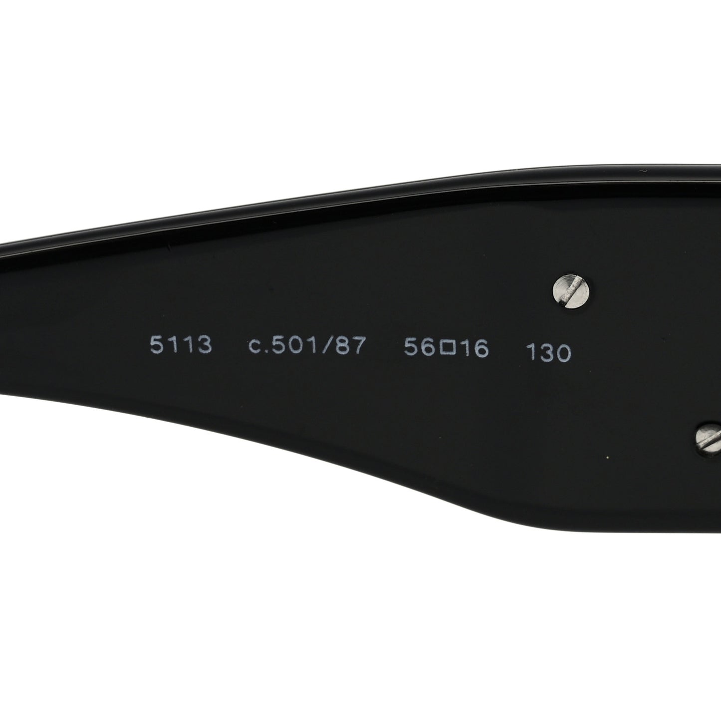 Acetate Camellia CC Sunglasses 5113 Black