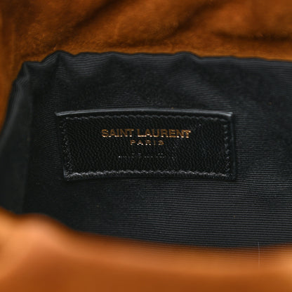 Saint Laurent Suede Calfskin Fringe Bucket Light Ochre 6 of 9