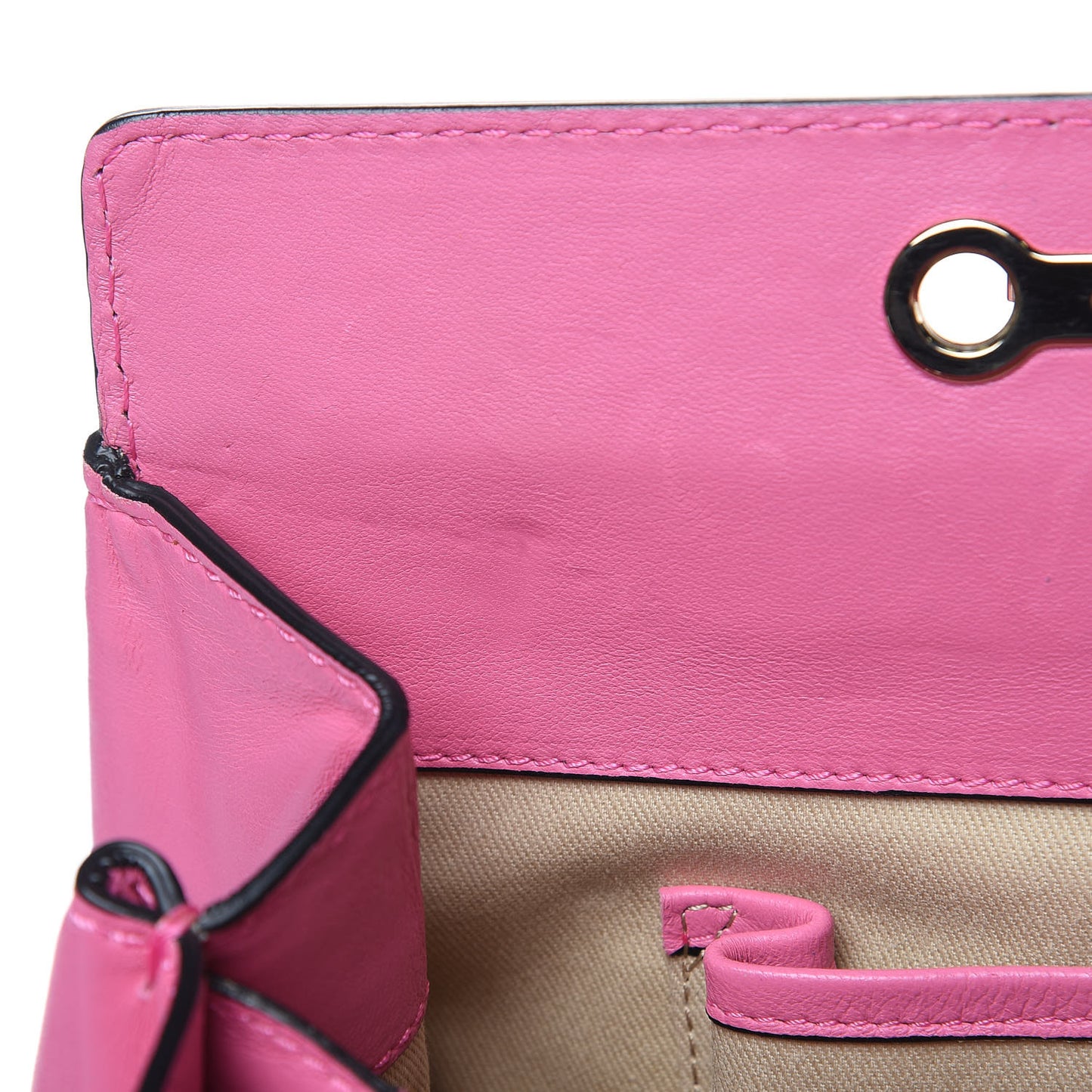 Vitello Lace Demetra Satchel Pink
