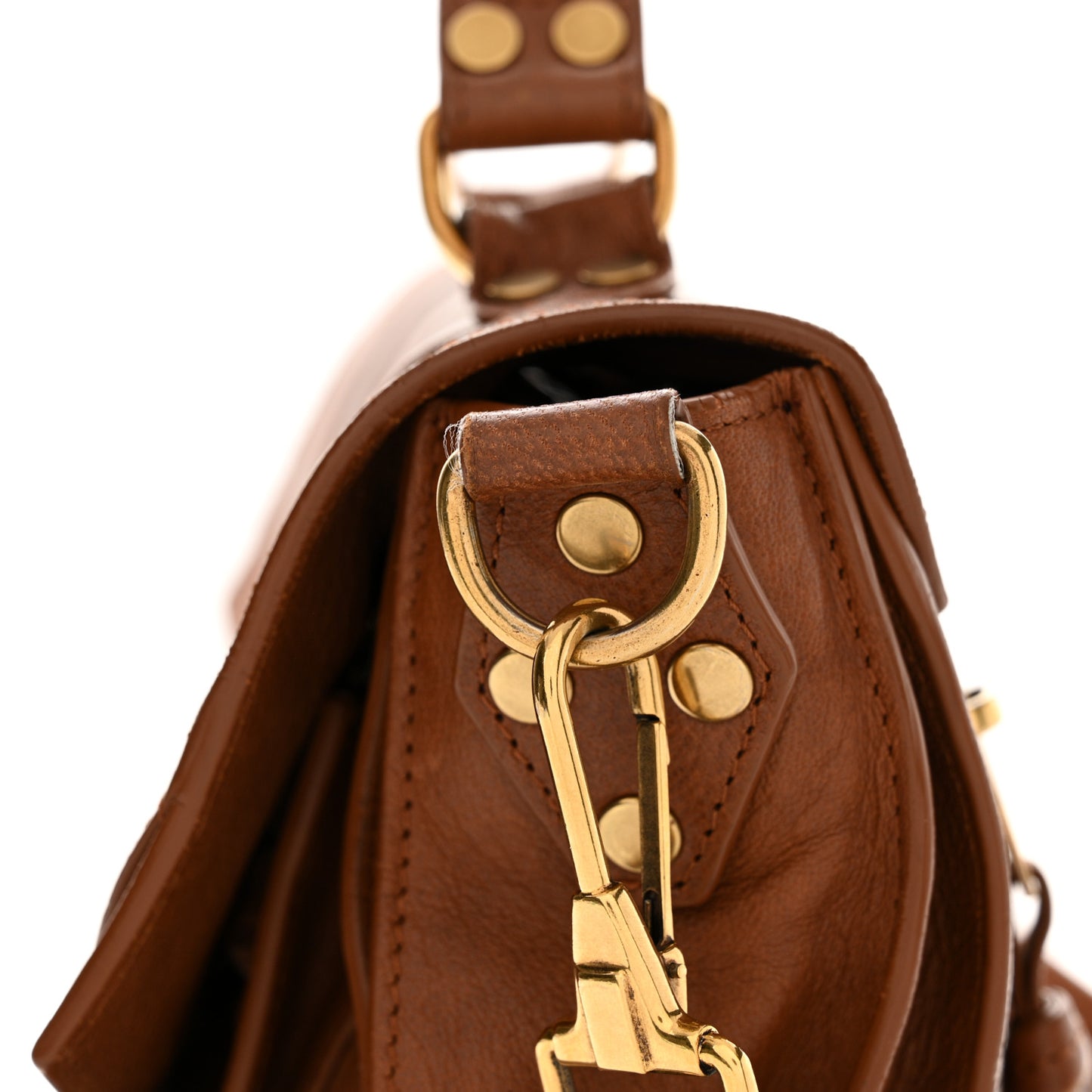 Lambskin Medium PS1 Satchel Saddle