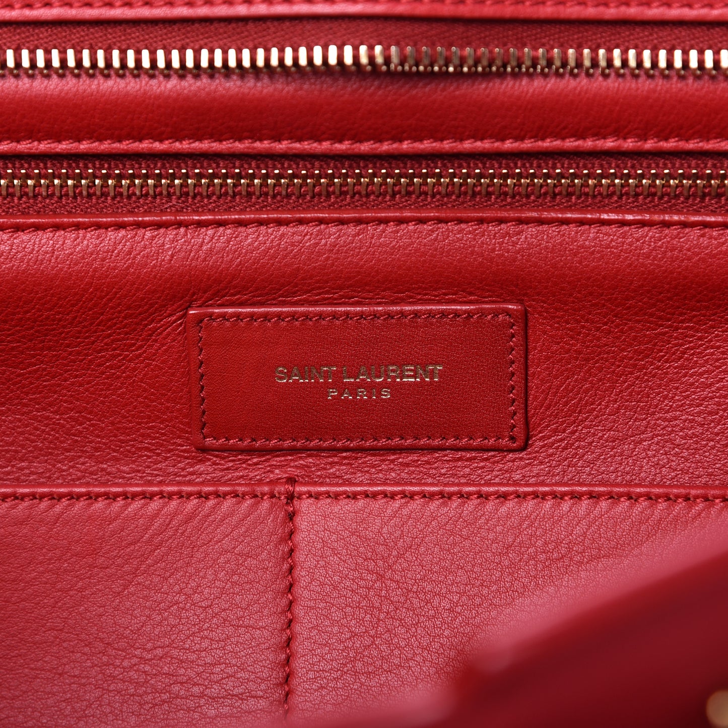 Calfskin Medium Classic Y Cabas Red