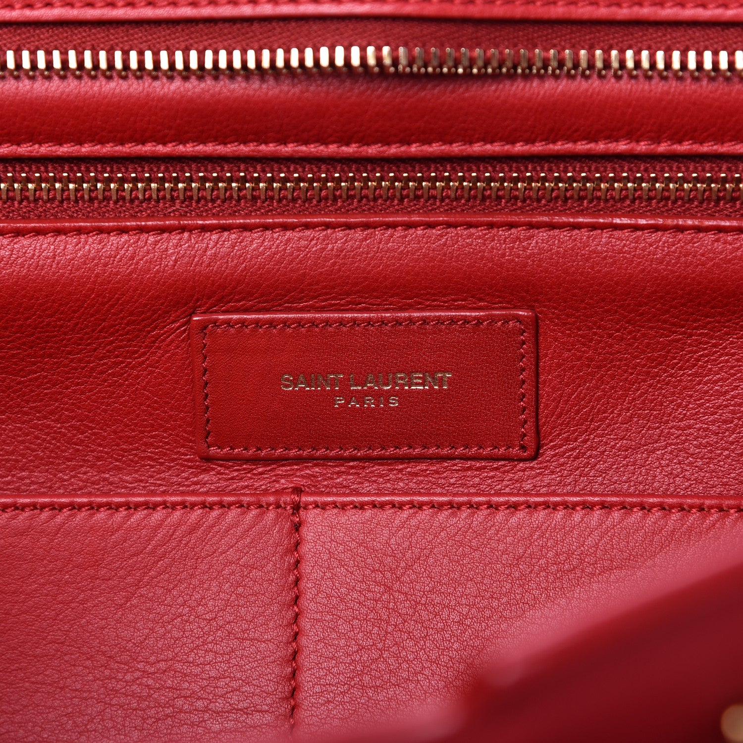 Saint Laurent Calfskin Medium Classic Y Cabas Red 8 of 8