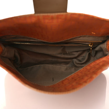 Fendi Vinyl Zucchino Shoulder Bag Orange 7 of 27