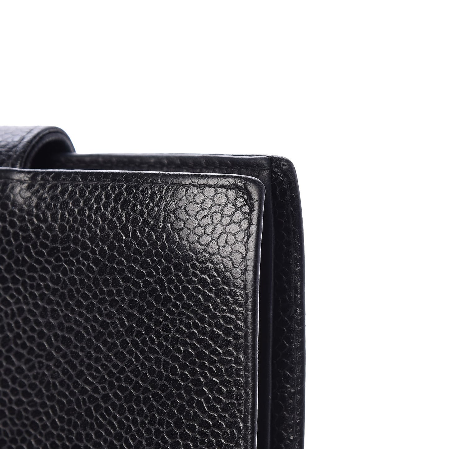 Caviar Timeless CC Compact French Wallet Black