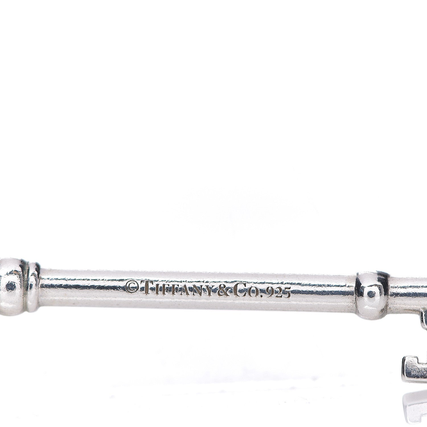 Tiffany Sterling Silver Trifoil Key Pendant 3 of 3