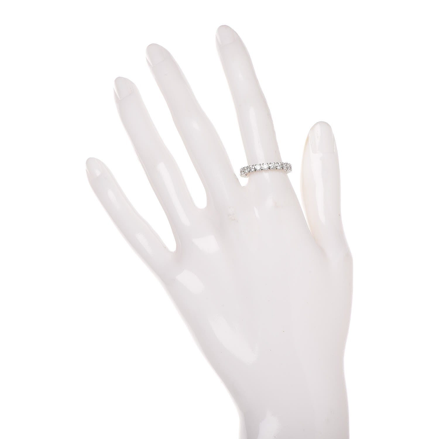 Cartier Platinum Diamond 1.32ct Destinee Wedding Band Ring 53 6.5 2 of 5