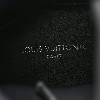 Louis Vuitton Monogram Calfskin Territory Tall Lace Up Ranger Boots 37 Black 6 of 8