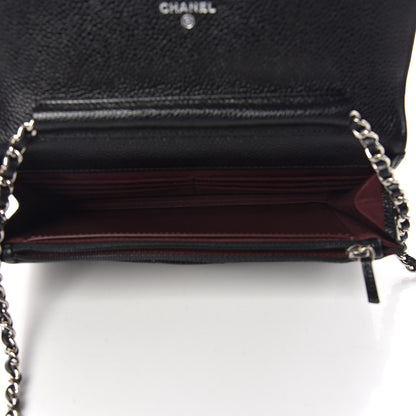 Chanel Caviar Quilted Wallet On Chain WOC Black 5 of 11