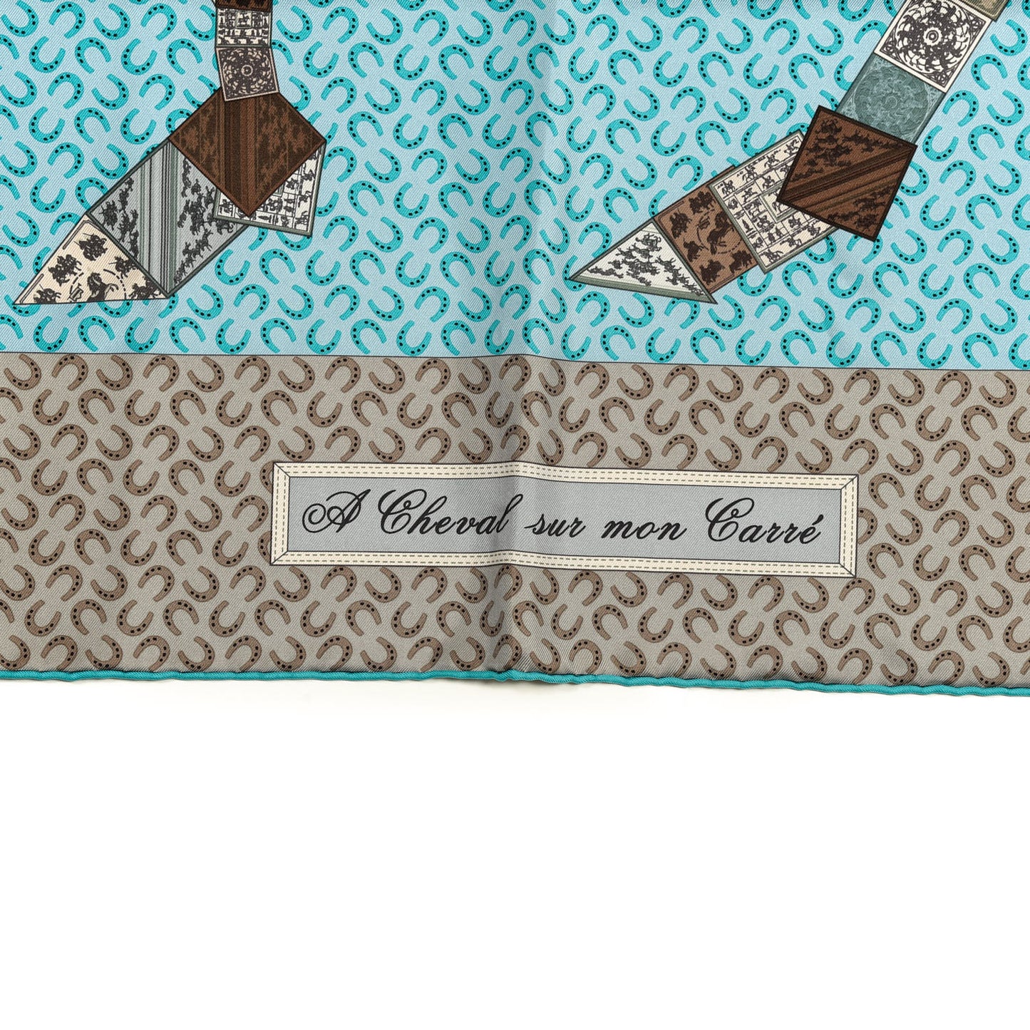 Silk A Cheval Sur Mon Carre Scarf 90