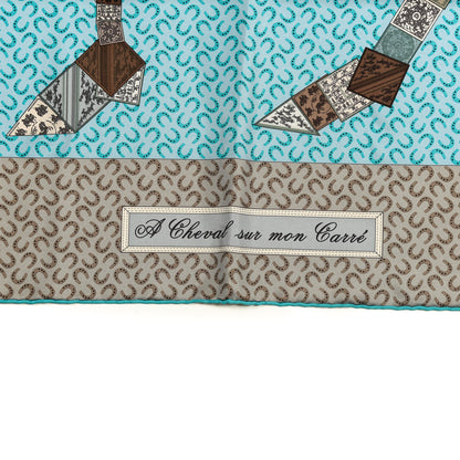 Hermes Silk A Cheval Sur Mon Carre Scarf 90 2 of 5