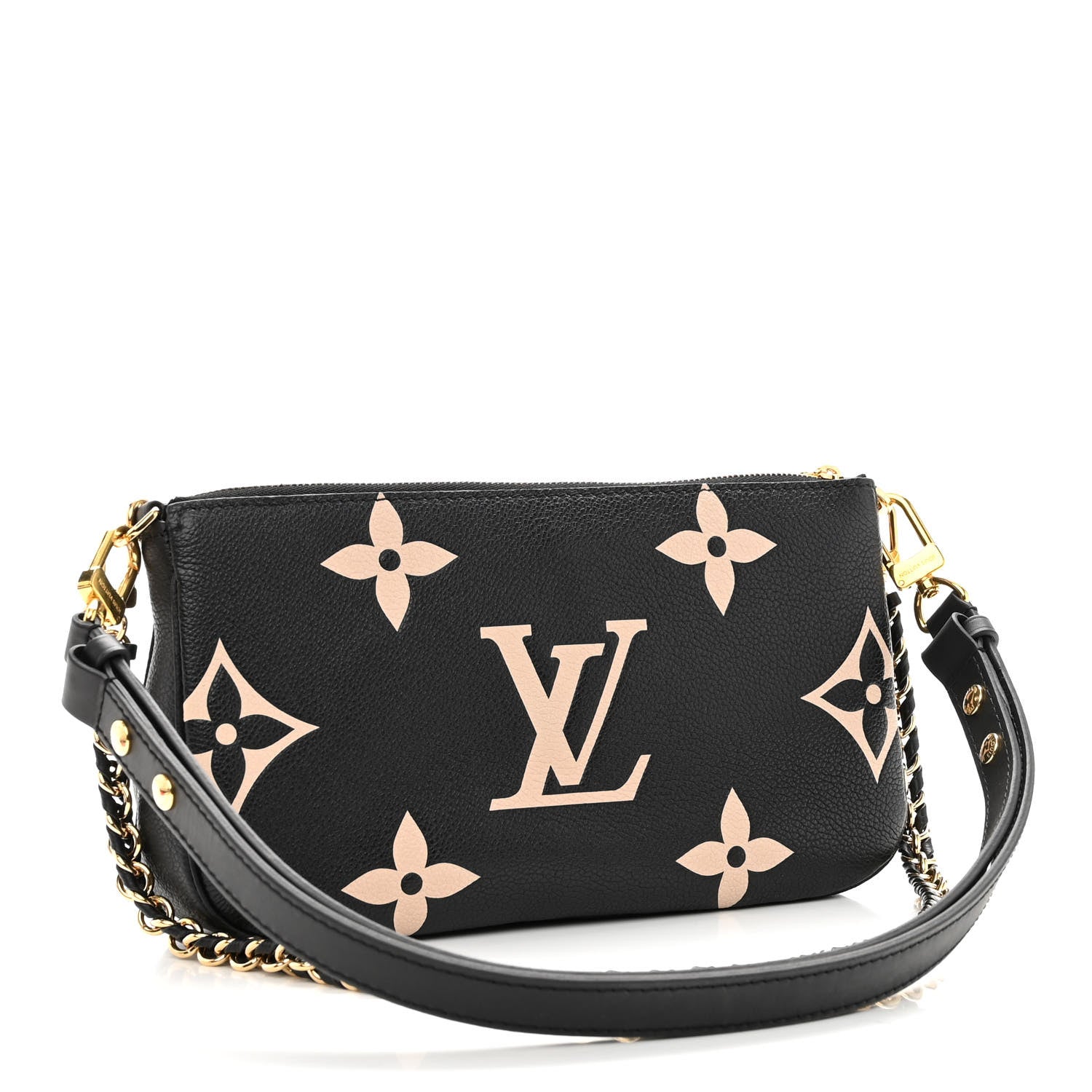 Louis Vuitton Empreinte Monogram Giant Multi Pochette Accessories Black Beige 3 of 9
