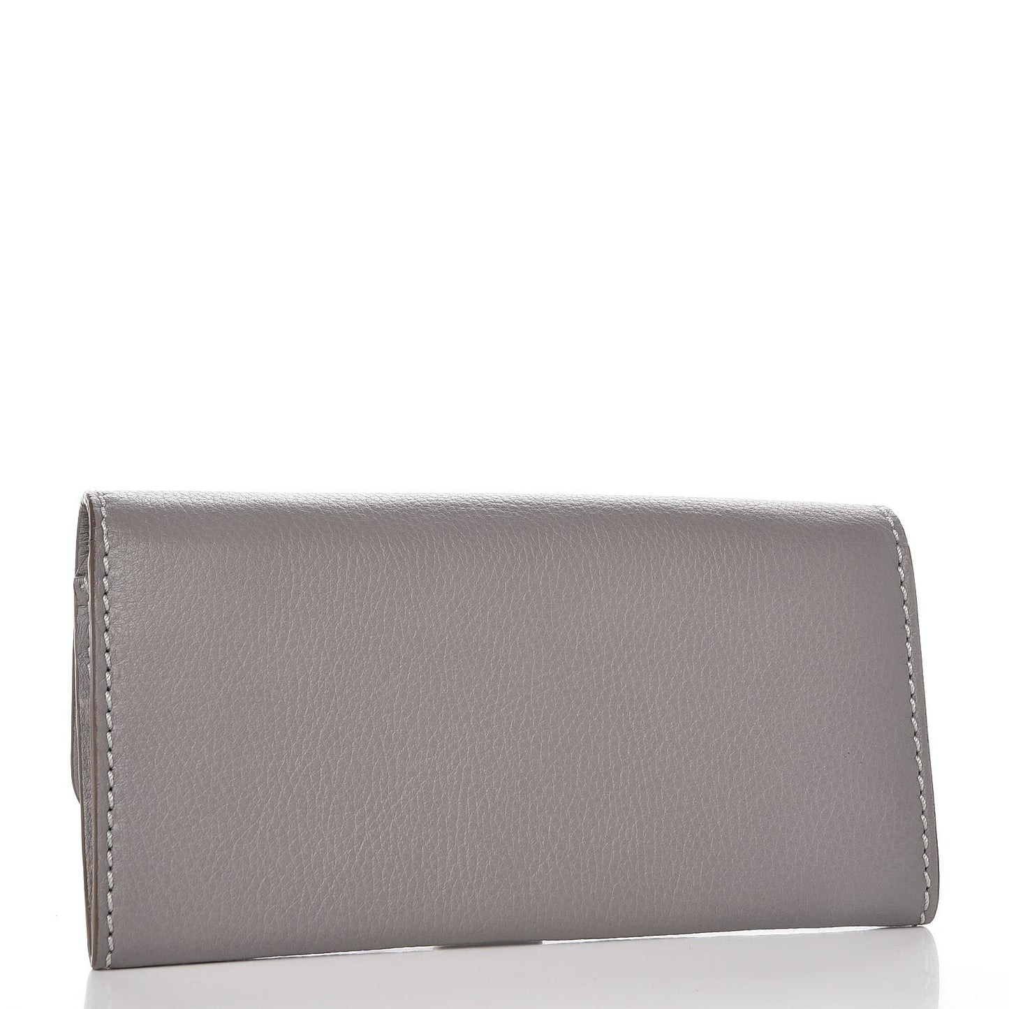 Calfskin Marcie Continental Flap Wallet Cashmere Grey