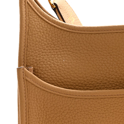 Hermes Taurillon Clemence Evelyne III PM Biscuit 13 of 14