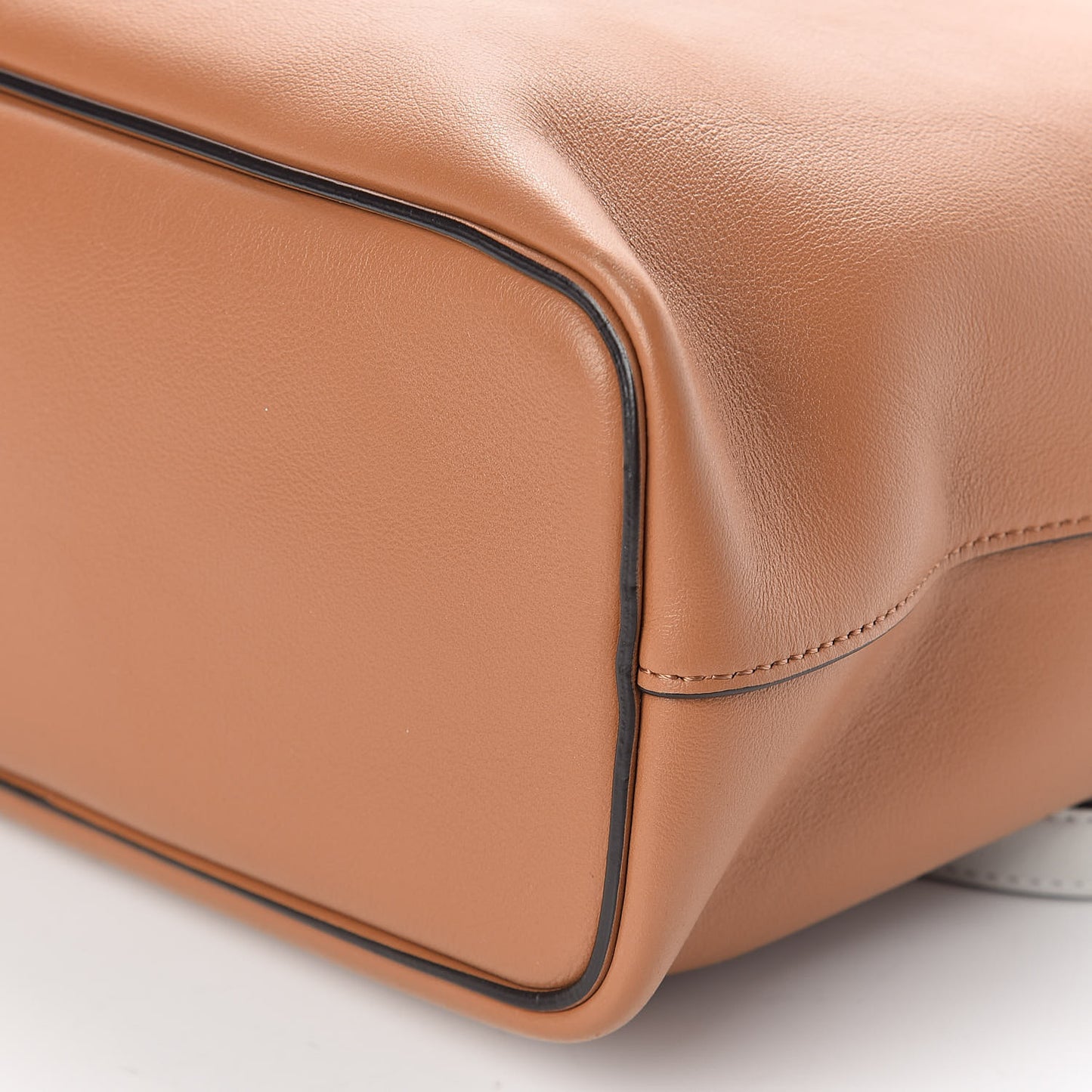 Lambskin Small Soft Cube Satchel Light Tan