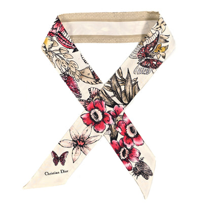 Christian Dior Silk Hibiscus Mitzah Scarf Multicolor 1 of 3