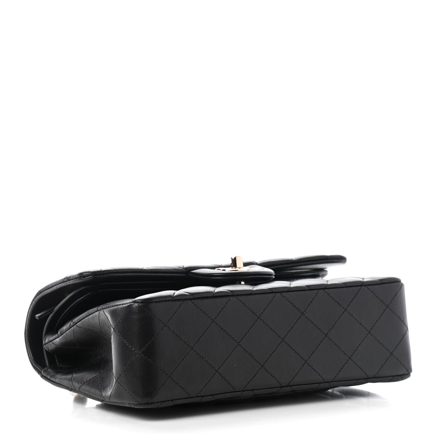 Chanel Lambskin Quilted Small Double Flap Black 3 of 8