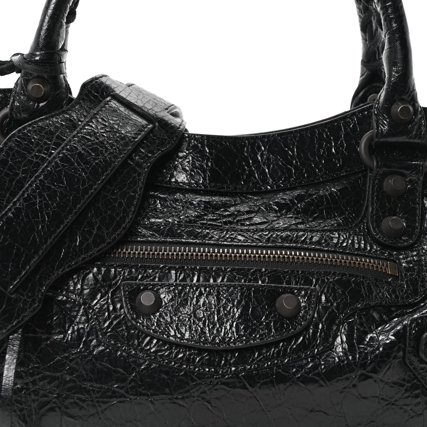 Agneau Arena Classic Hardware Le City First Bag Black