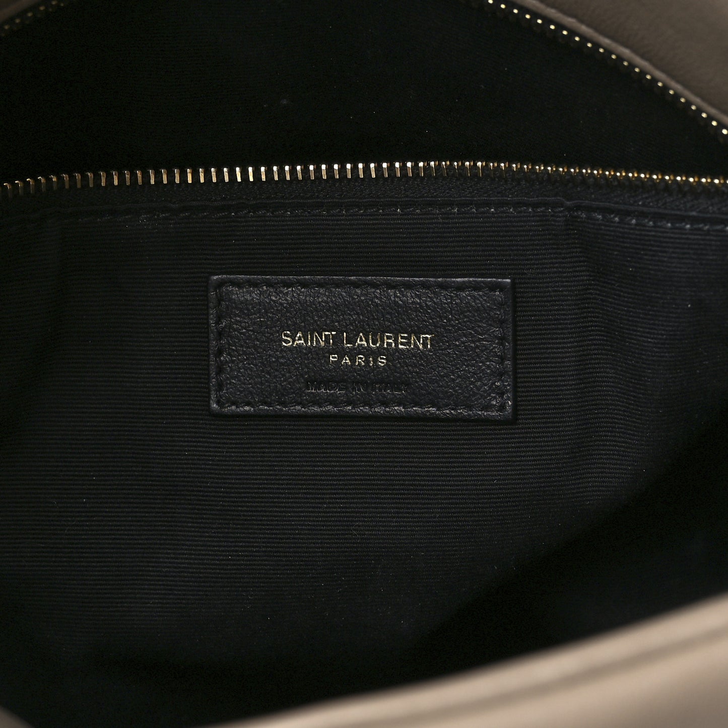 Lambskin Quilted Medium Loulou Puffer Monogram Chain Satchel Dark Beige