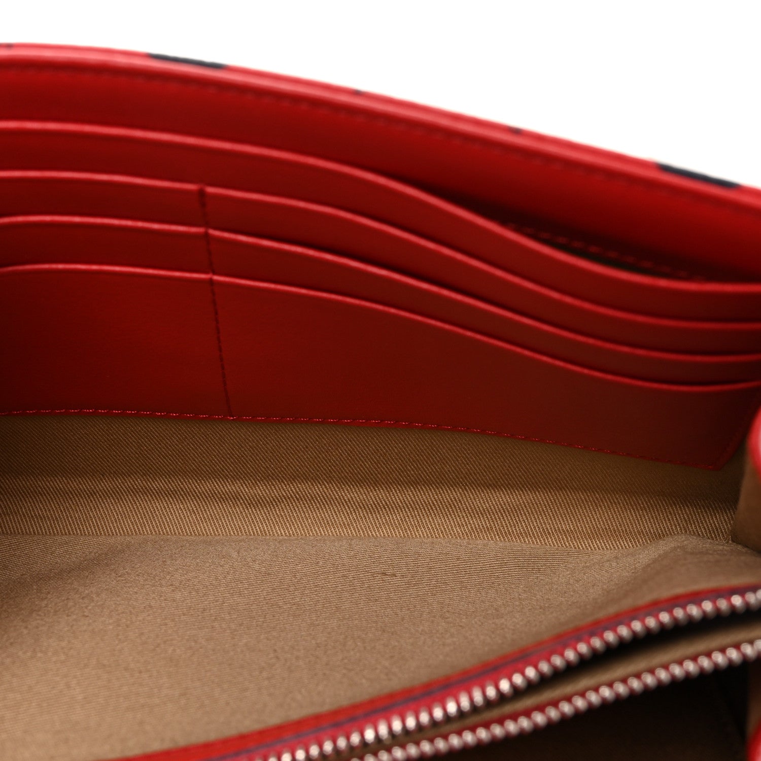 MCM Visetos Medium Patricia Wallet On Chain Ruby Red 9 of 17