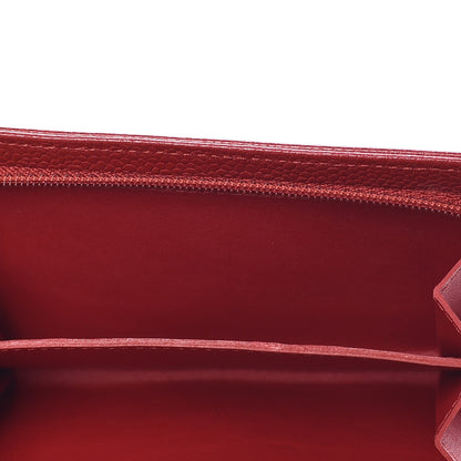 Chanel Caviar Timeless CC Zipped Pocket Wallet Red 14 of 15