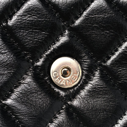 Chanel Calfskin Quilted Mini Maxi Pearls Wallet On Chain WOC Black 13 of 15