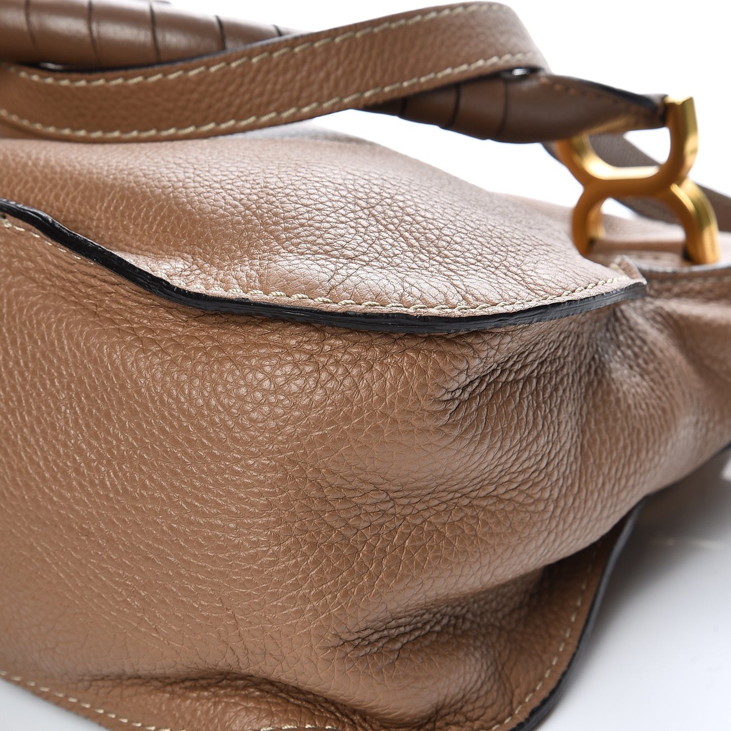 Calfskin Small Marcie Satchel Nut