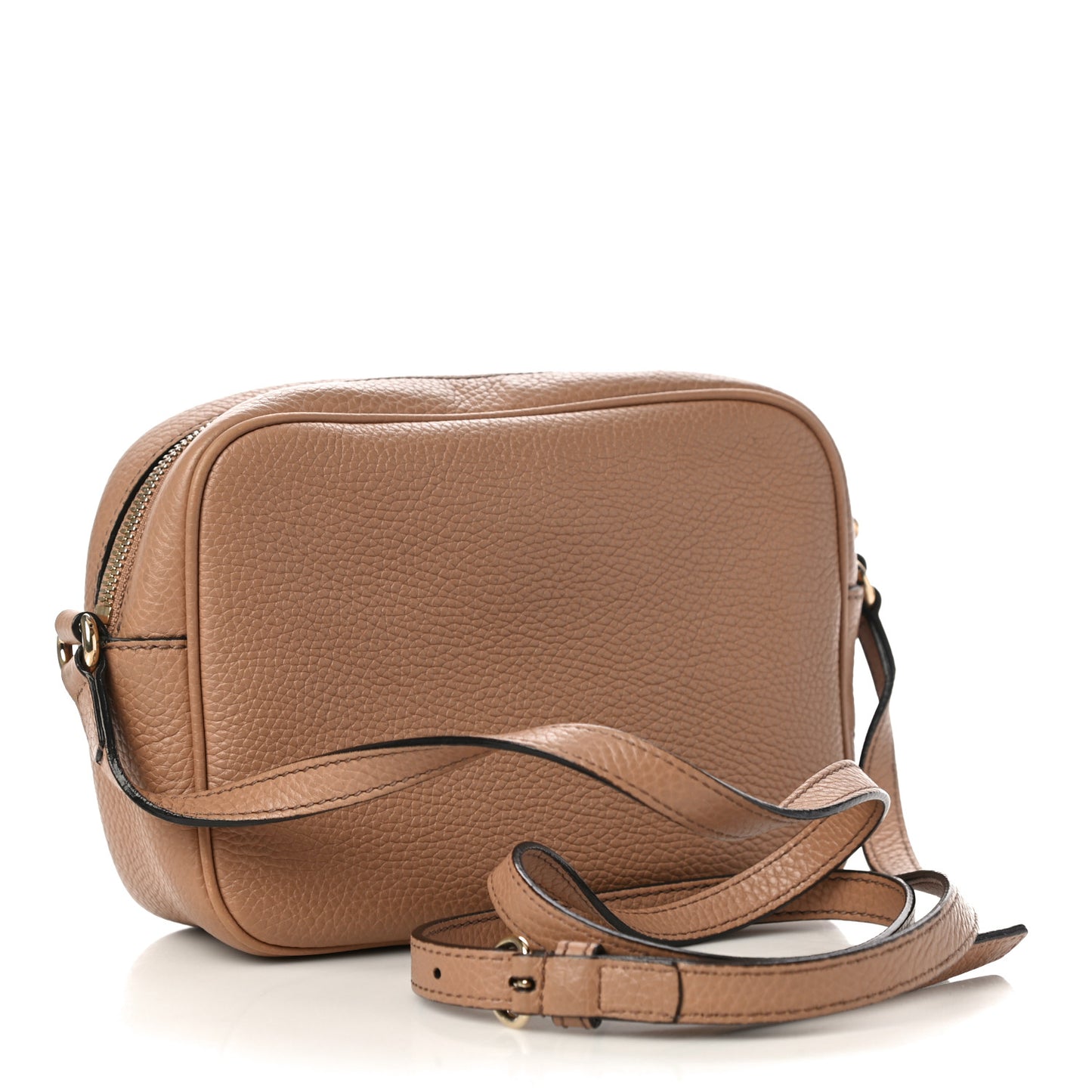 Pebbled Calfskin Small Soho Disco Bag Camelia