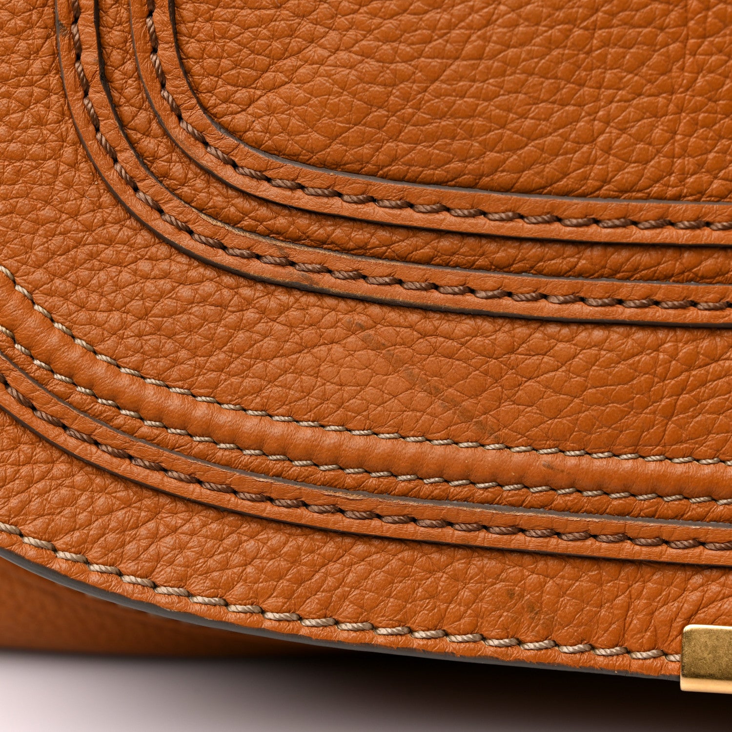 Chloe Calfskin Medium Marcie Satchel Brown Sugar 17 of 18