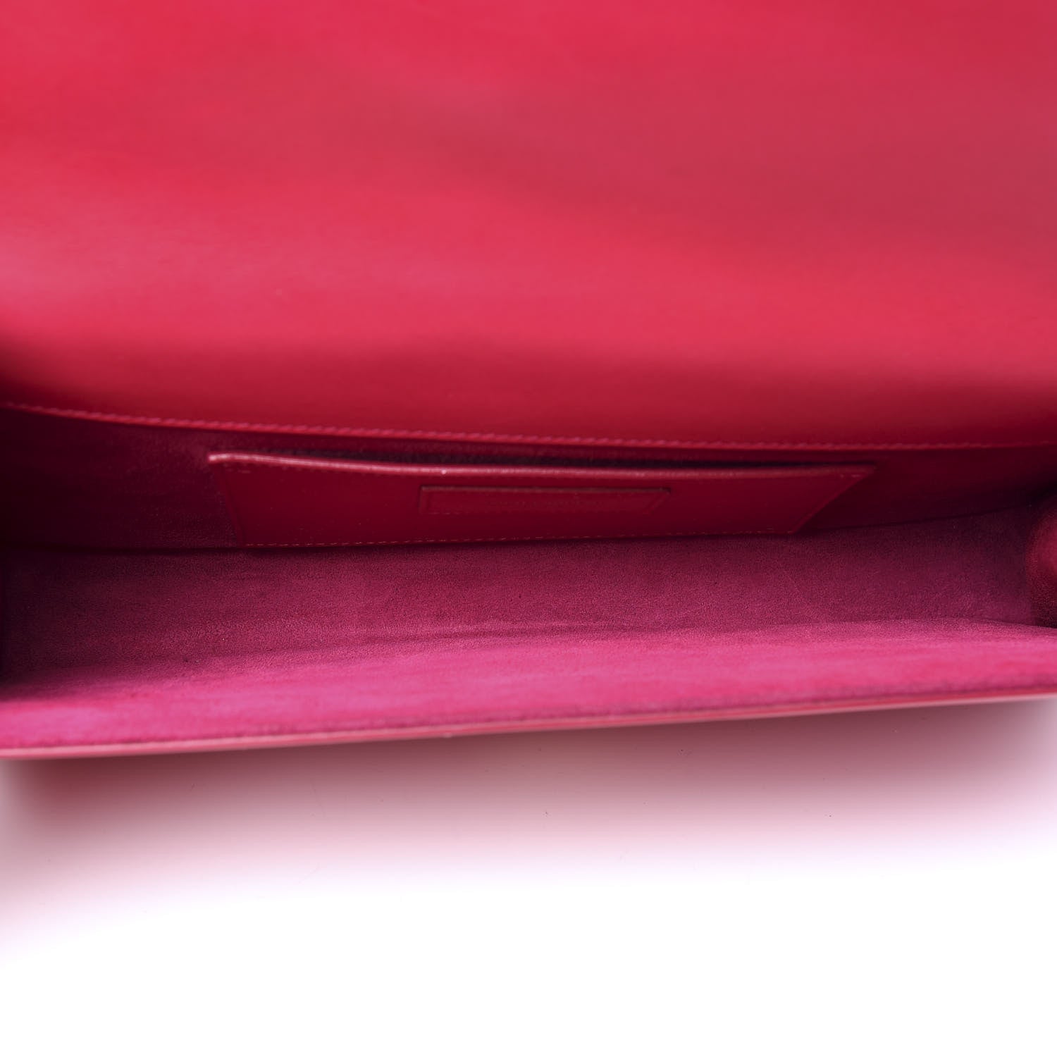 Saint Laurent Calfskin Classic Monogram Cassandre Clutch Lipstick Fuchsia 4 of 9